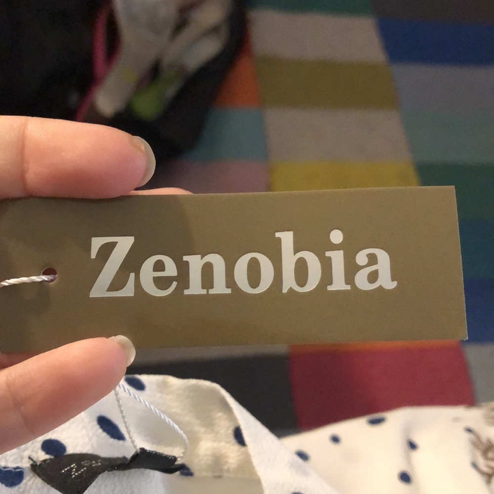 NWT Zenobia Polka Dot Blouse, 2XL - Picture 7 of 8